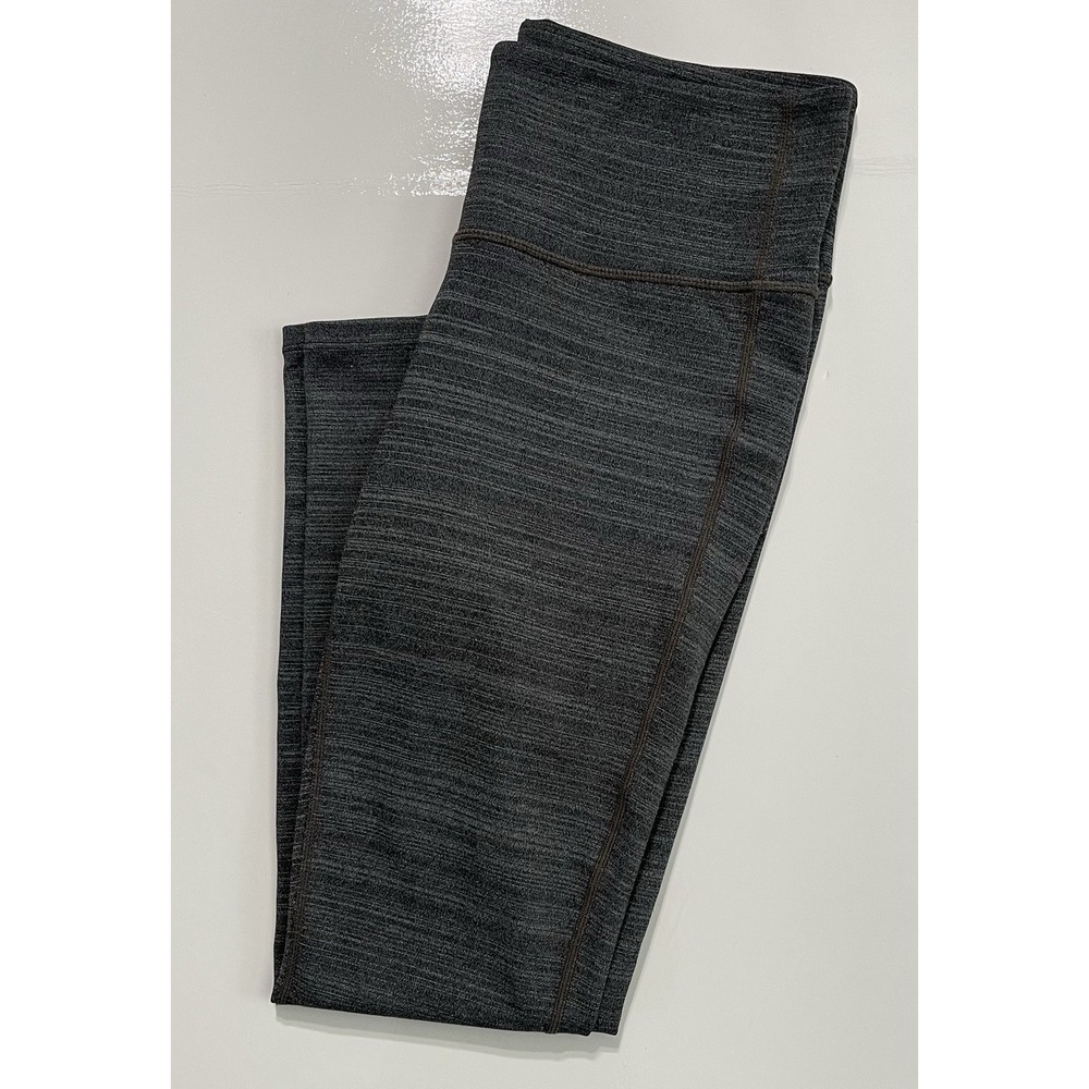 Athleta Chaturanga Tight Leggings Grey Space Dye Size Medium Petite #152881